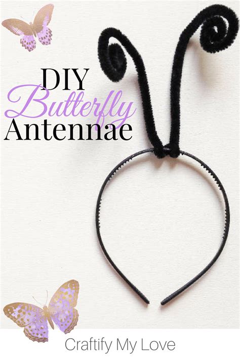 diy butterfly antenna headband